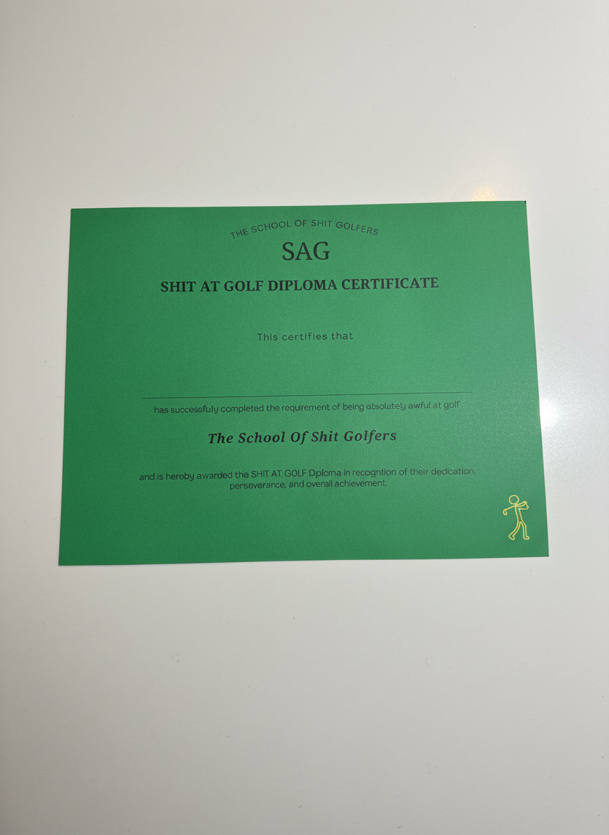 (SAG) diploma cover and certificate